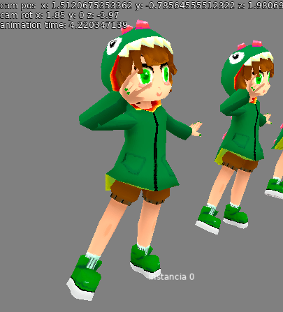 Demo of a 3D model on the engine