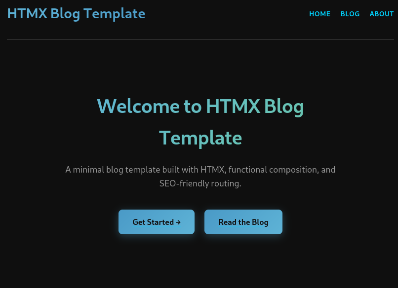 HTMX Minimalist Blog